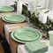 400pc Sage Green "Hello Sweet Baby" Tableware Set (Serves 50) - Footprint Design Gender Neutral Baby Shower Plates, Cups, Napkins & Full Cutlery - Premium Disposable Greenery Party Supplies